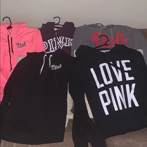 Vs Pink Hoodie /Sweater bundle size small